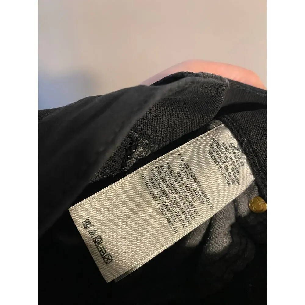 EUC True Religion mens relaxed slim fit geno jeans size 28 black-31x33